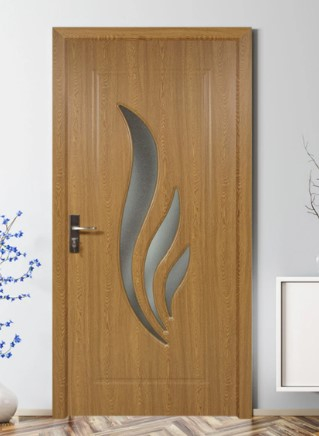 Usa de interior din lemn cu geam Super Door F03-88-Q Stejar stanga/dreapta gri 203 x 88 cm [2]