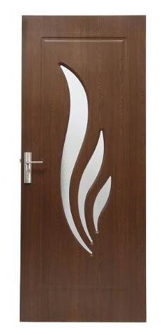Usa de interior din lemn cu geam Super Door F03-88-T stanga/dreapta wenge 203 x 88 cm [4]