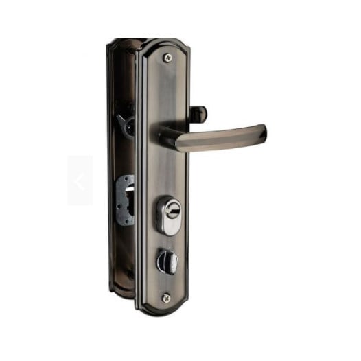Usa de interior din lemn cu geam Super Door F12-78-S stanga / dreapta,balamale si clanta incluse,Maro 203 x 78 cm [2]