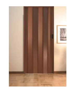 Usa plianta PVC Tempo Line, Large, deschidere stanga/dreapta, inchidere cu magnet, 80cm x 200cm, Nuc [2]
