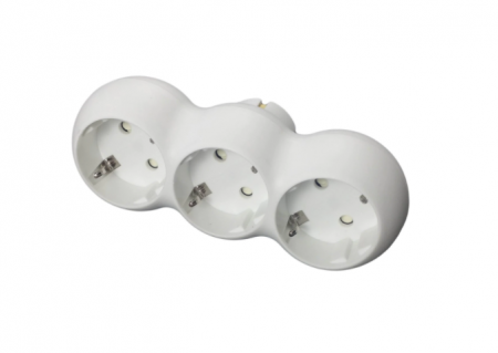 Accesori prelungitoare - Adaptor 3Cp+Pc Rotund