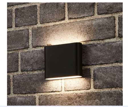 Aplica LED de exterior extra-plata, 6W=40W, 3000K, lumina calda, 540Lm, IP65 [1]