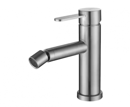 Baterii de baie - Baterie bideu inox ,CasaBlanca STEEL ,cu ventil automat de scurgere,racorduri 50 cm