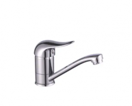Bateri de bucatarie - Baterie Bucatarie,180 mm,Baressi,Sink Mixer,8004-C,Monocomanda, Cartus ceramic,Cromat,Delphin