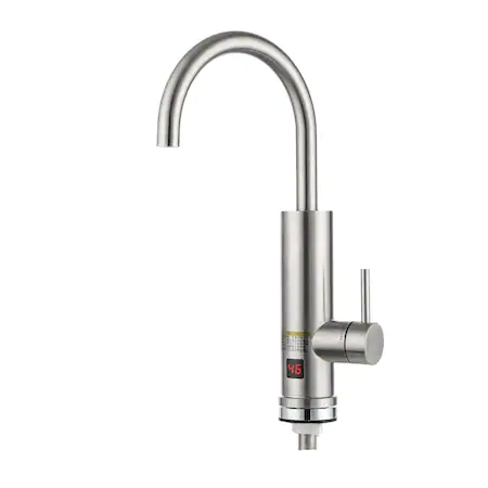 Bateri de bucatarie - Baterie bucatarie instant electrica Hypo cu afisaj BELS4, finisaj cromat, corp inox, 3000 W