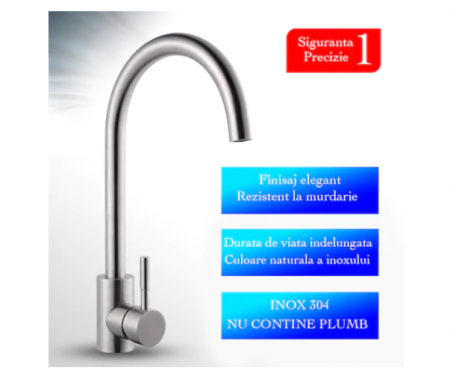 Baterie bucatarie STARKE Inox SUS304 CF001 [5]