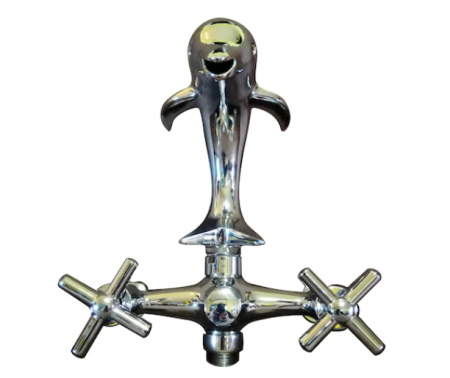 Baterie cada, Tip Delfin, Tempo Line,Cromata,Teava pivotanta,Montaj perete [1]