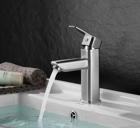 Baterii de baie - Baterie Lavoar Inox SUS304,Satinat, MP013