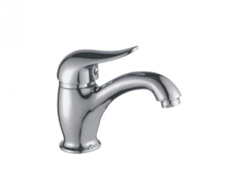 Baterii de baie - Baterie Lavouar cu ventil,Baressi,Sink Mixer,8004-F,Monocomanda, Cartus ceramic,Cromat,Delphin