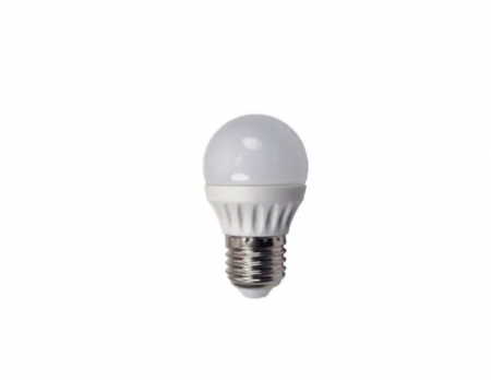Becuri - Bec Led Sferic E27, model G45, 6W=50W, 6500K, lumina rece