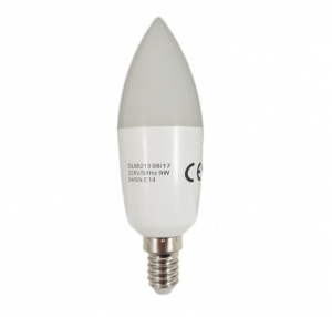 Iluminat & electrice - Bec Led Lumanare E14, model C37, 9W=80W, 6400K, lumina rece
