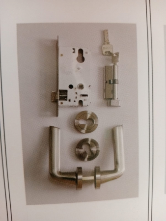 Set Broasca ingropata, maner usa si butuc cu chei  Best Imperial, model Seria G, usa interior [1]