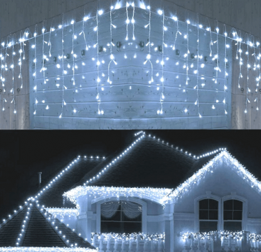 Instalatie led tip ploaie de craciun [2]