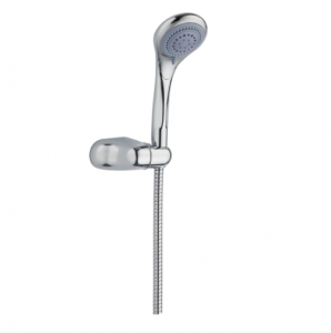 Sanitare - Set dus ,Aqua blue, para de dus 3 functii, furtun de dus 1.5 m si suport para