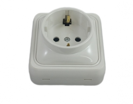 Priza, Simpla,Mini Culoarea Alba [1]