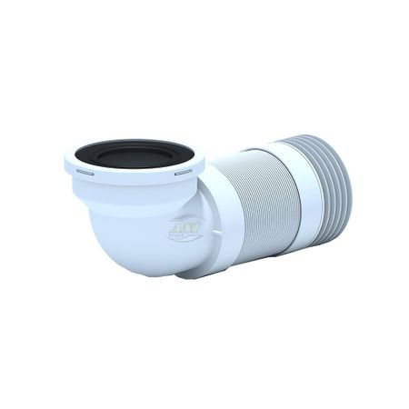Accesori vase de toaletă - Racord manson WC cu cot ,Ani Plast,K719R, extensibil insertie metalica 110 mm