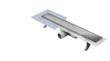 Sisteme de scurgere - Rigola dus pardoseala,Techman DUO,Lungime 70 cm,reversibila,grila faiantabila,cuva inox AISI304