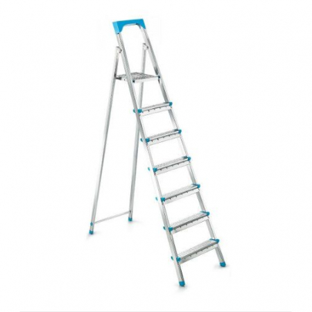 Materiale de construcții - Scara metalica,Tempo line,Aluminiu, 6+1 trepte