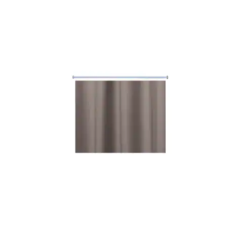 Suporturi si accesorii de baie - Set bara dus extensibila, 140-260 cm, cu perdea dus 180X180 cm, Maro Inchis