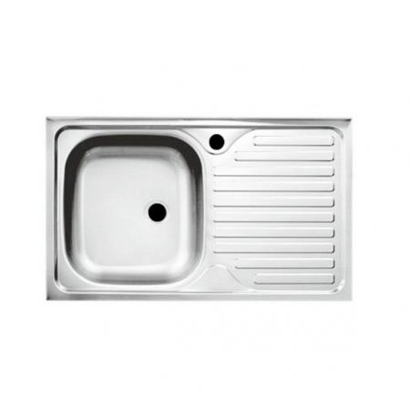 Set ,Masca Chiuveta Sonoma , 80 cm X 50 cm X 80 cm, Chiuveta inox,Baterie lebada flexibila si Sifon scurgere G207EU [2]