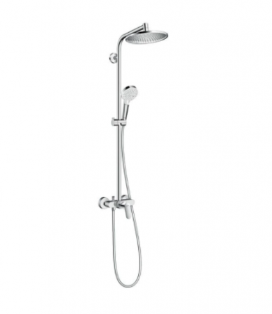 Coloane și seturi de duș - Showerpipe Hansgrohe Crometta S240 1 jet crom cu baterie dus inclusa