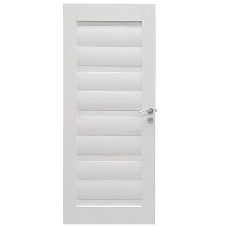 Amenajari interioare - Usa de interior din lemn BestImp G2-88-E, stanga/dreapta, alb, 203 x 88 cm, toc reglabil