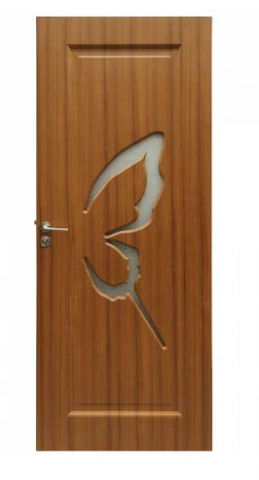 Usi interior - Usa de interior din lemn cu geam BestImp B04-68-K, stanga/dreapta, Stejar Deschis, 203 x 88 cm, toc reglabil