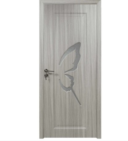 Casă & Grădină - Usa de interior din lemn cu geam BestImp B04-88-N, stanga/dreapta, Gri, 203 x 88 cm, toc reglabil