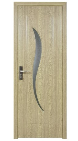 Usi interior - Usa de interior din lemn cu geam Super Door F03-68-P stanga / dreapta,balamale si clanta incluse,Crem 203 x 68 cm