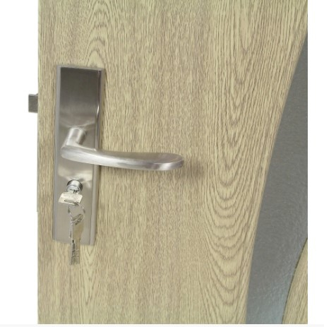 Usa de interior din lemn cu geam Super Door F03-78-P stanga / dreapta,balamale si clanta incluse,Crem 203 x 78 cm [1]