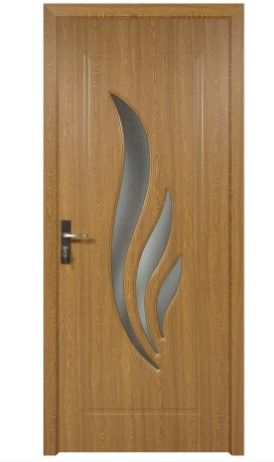 Amenajari interioare - Usa de interior din lemn cu geam Super Door F03-88-Q Stejar stanga/dreapta gri 203 x 88 cm