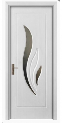 Amenajari interioare - Usa de interior, din lemn, cu geam, SuperDoor F03-78-A, stanga / dreapta, alb, 203 x 88 cm