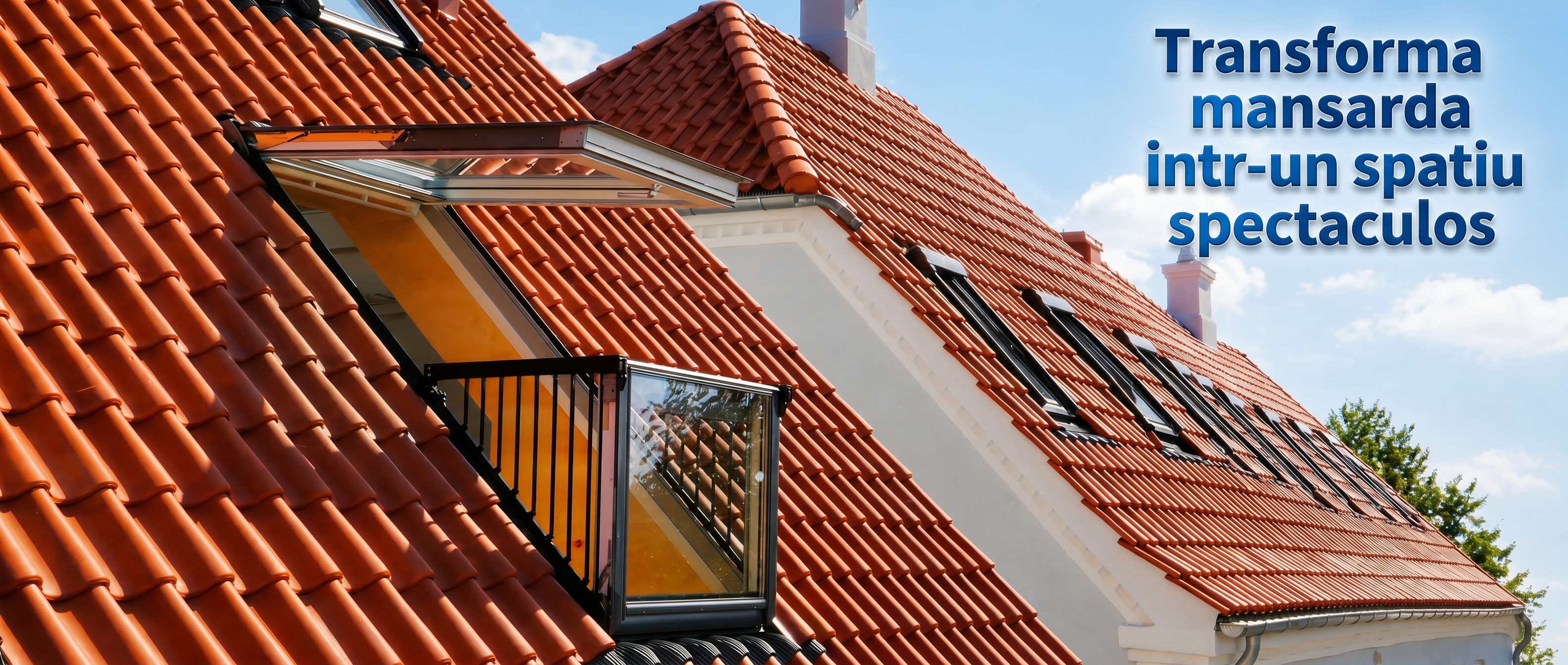 Balcon VELUX GDL pentru mansarda luminoasa si moderna