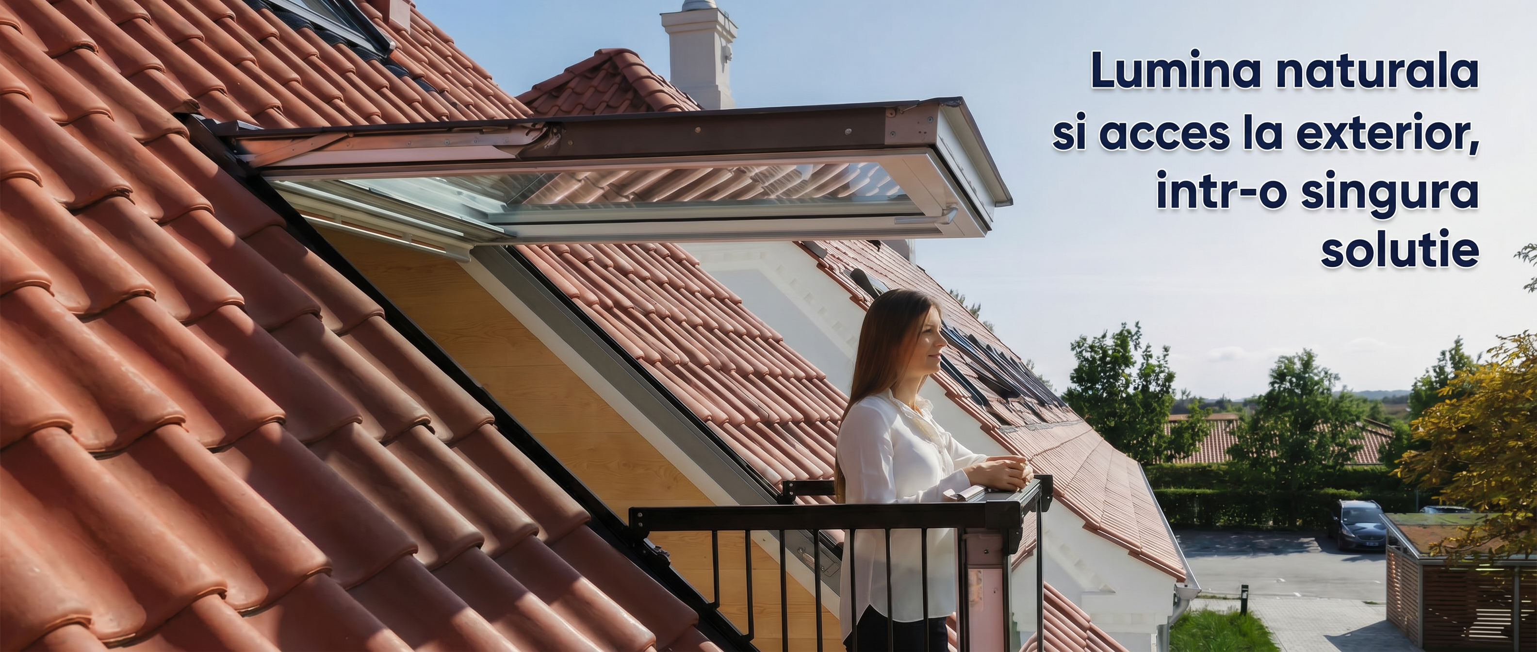 Fereastra VELUX tip balcon, solutia spectaculoasa pentru mansarda locuibila