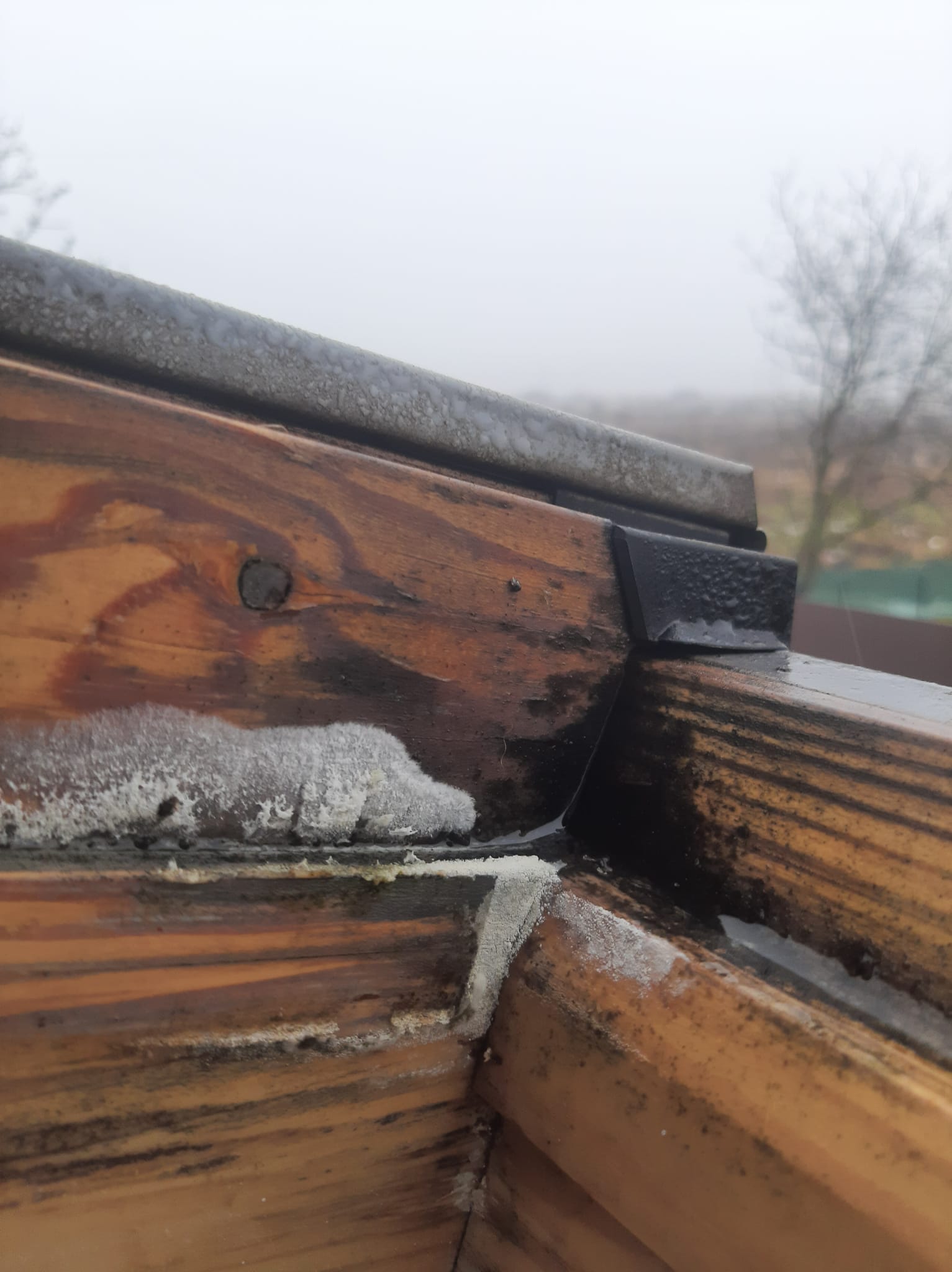 Fereastra VELUX deteriorata datorita condensului excesiv