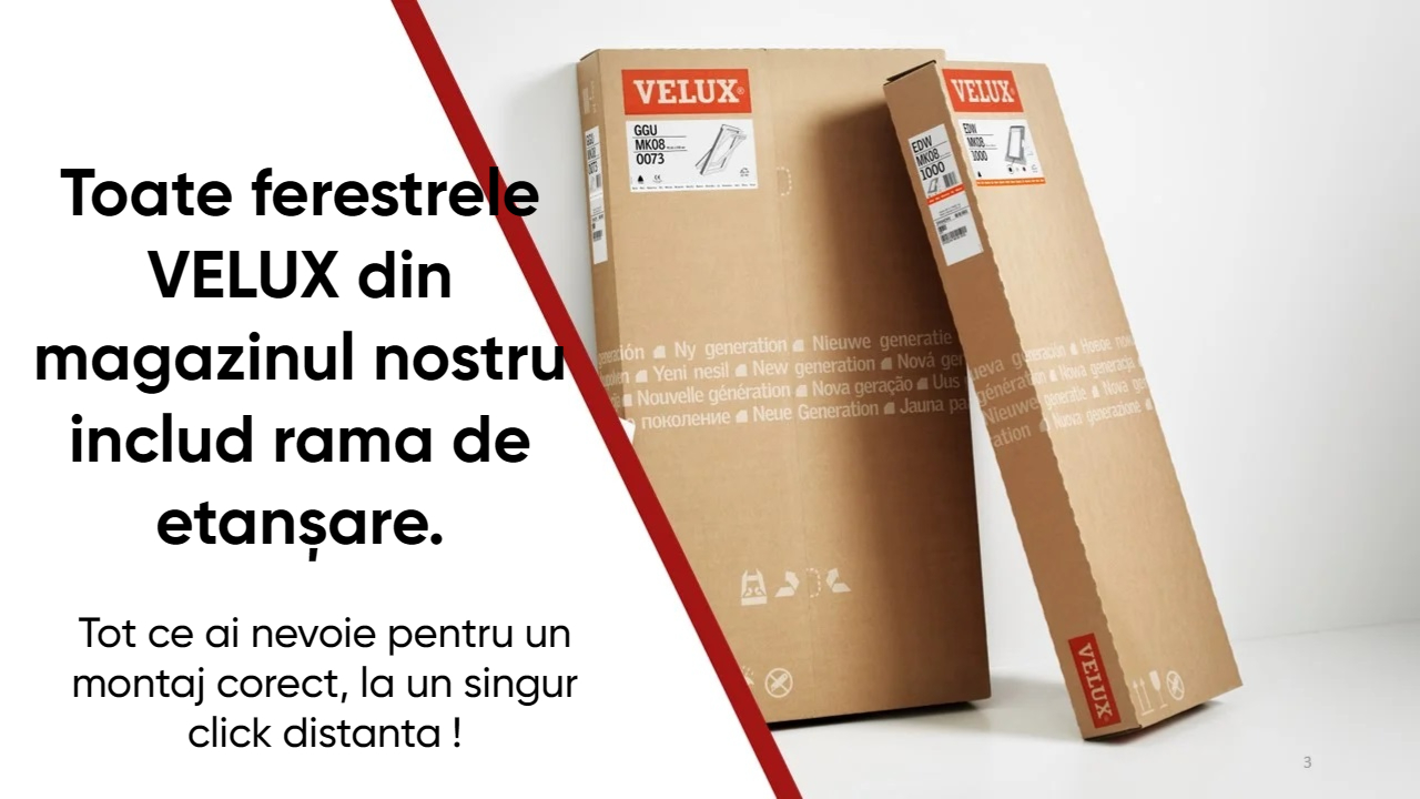 Ferestre VELUX cu rama de etansare