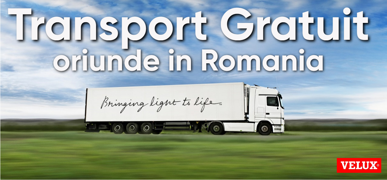 Ferestre VELUX cu transport gratuit oriunde in Romania