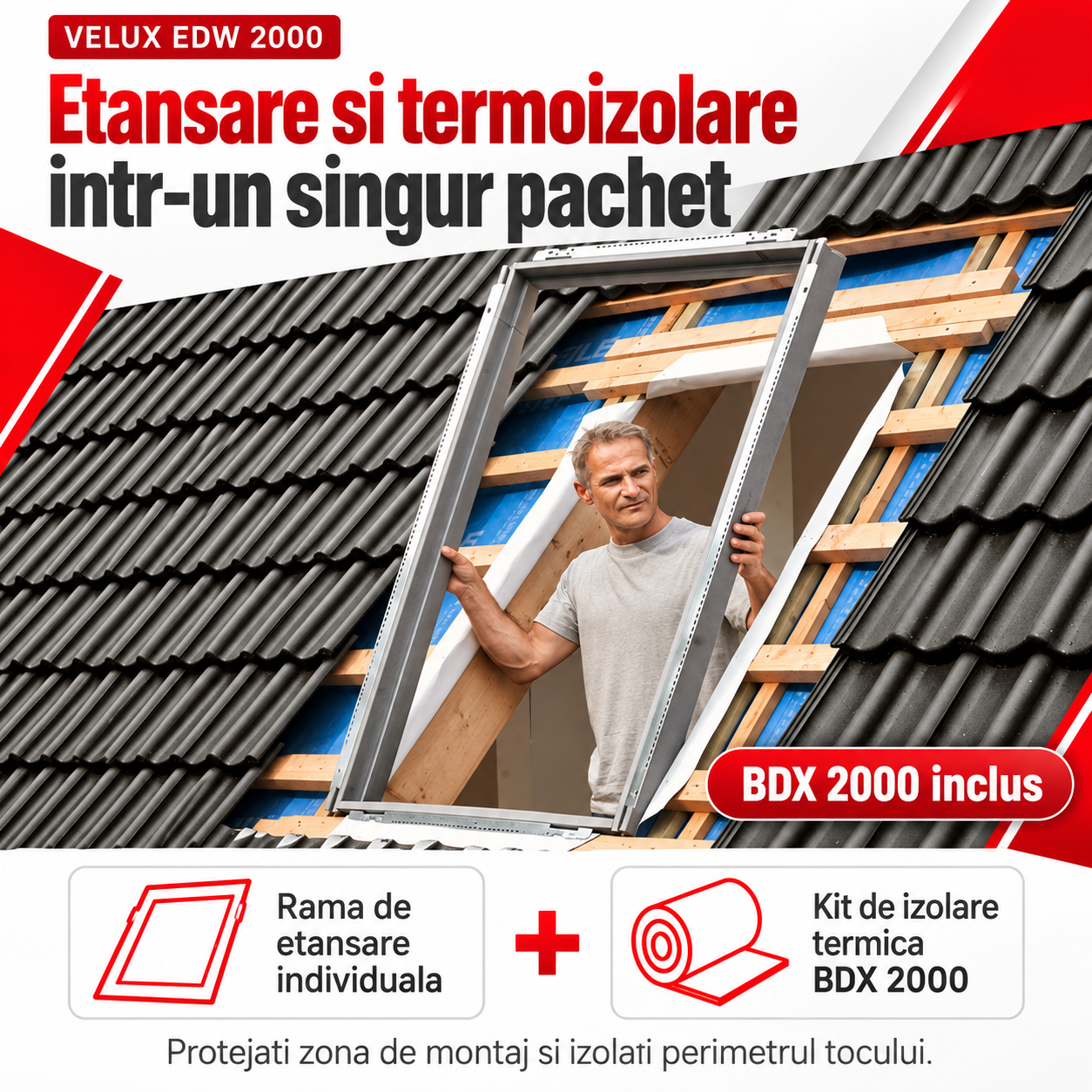 Rama VELUX EDW 2000