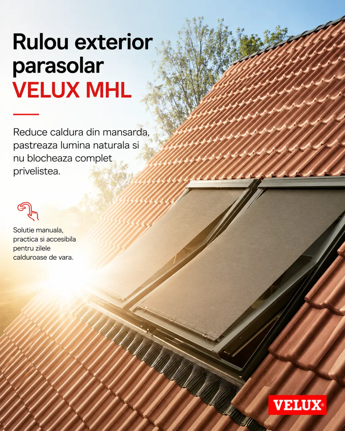 Rulou parasolar VELUX MHL