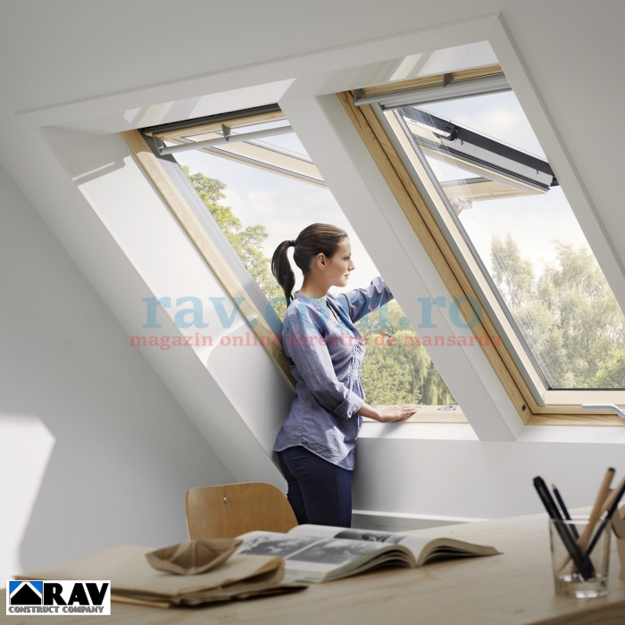 Ferestre de mansarda cu dubla deschidere VELUX GPL 3066 [4]