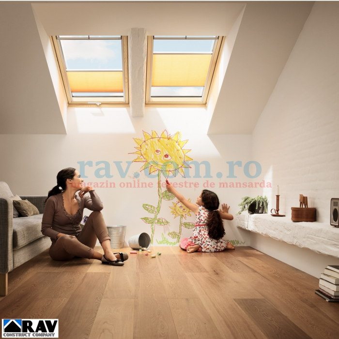 Fereastra VELUX GPL 3068 cu dubla deschidere [4]