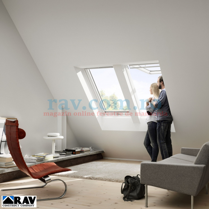 Fereastra de mansarda cu dubla deschidere VELUX GPU 0068 [5]