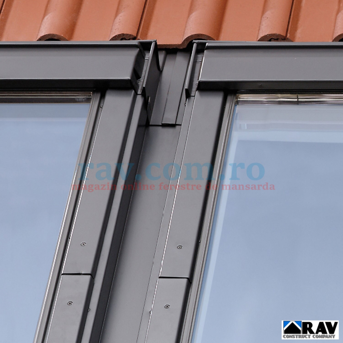 Rama pentru doua ferestre VELUX alaturate (tigla, tigla metalica) [4]
