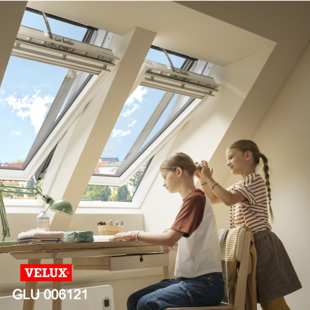 Ferestre de mansarda VELUX - Fereastra VELUX GLU 006121 cu rama EDW 1000