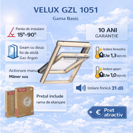 Ferestre de mansarda VELUX - Fereastra de mansarda VELUX GZL