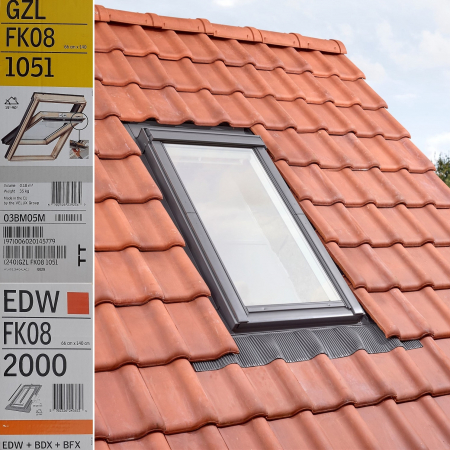 Pachete VELUX Energy - Fereastra VELUX GZL 66X140 1051 + Rama EDW 2000