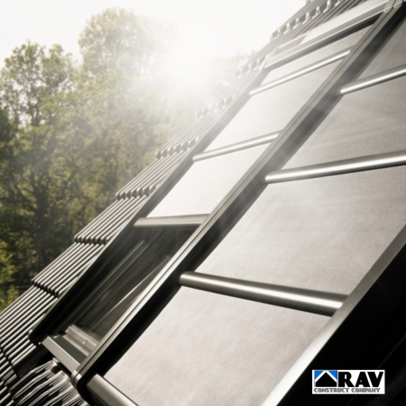 Rulouri VELUX impotriva caldurii - Rulou opac parasolar VELUX SSS cu actionare electrica