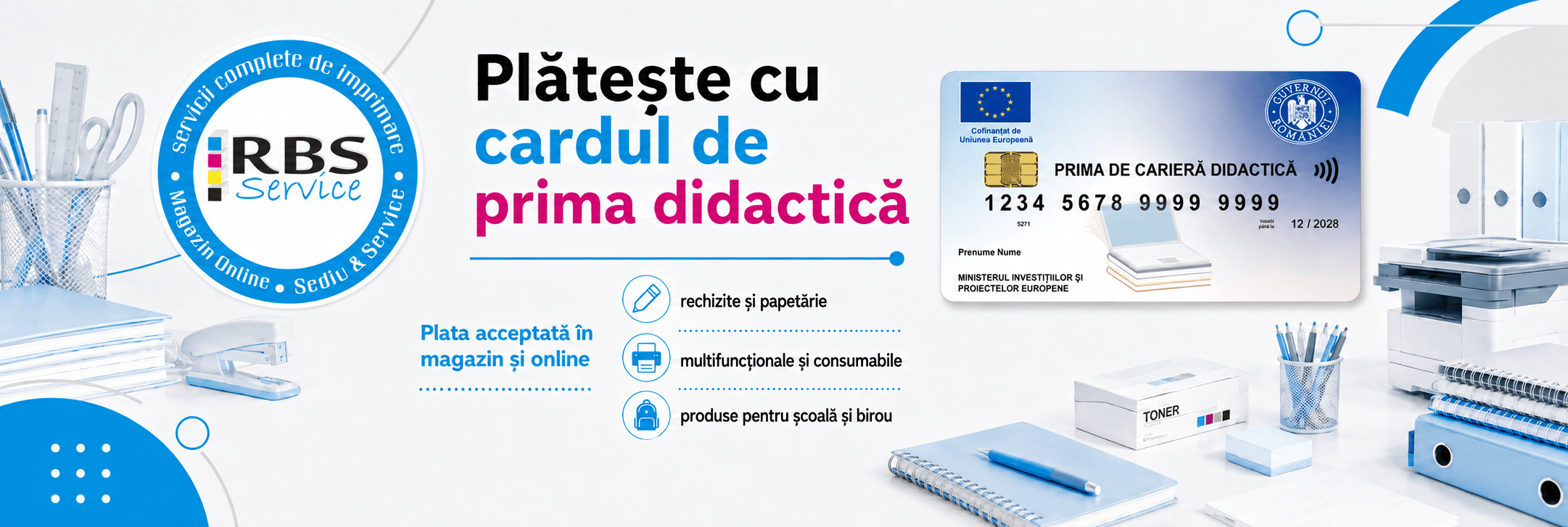 Acceptam plata cu cardul de prima didactica