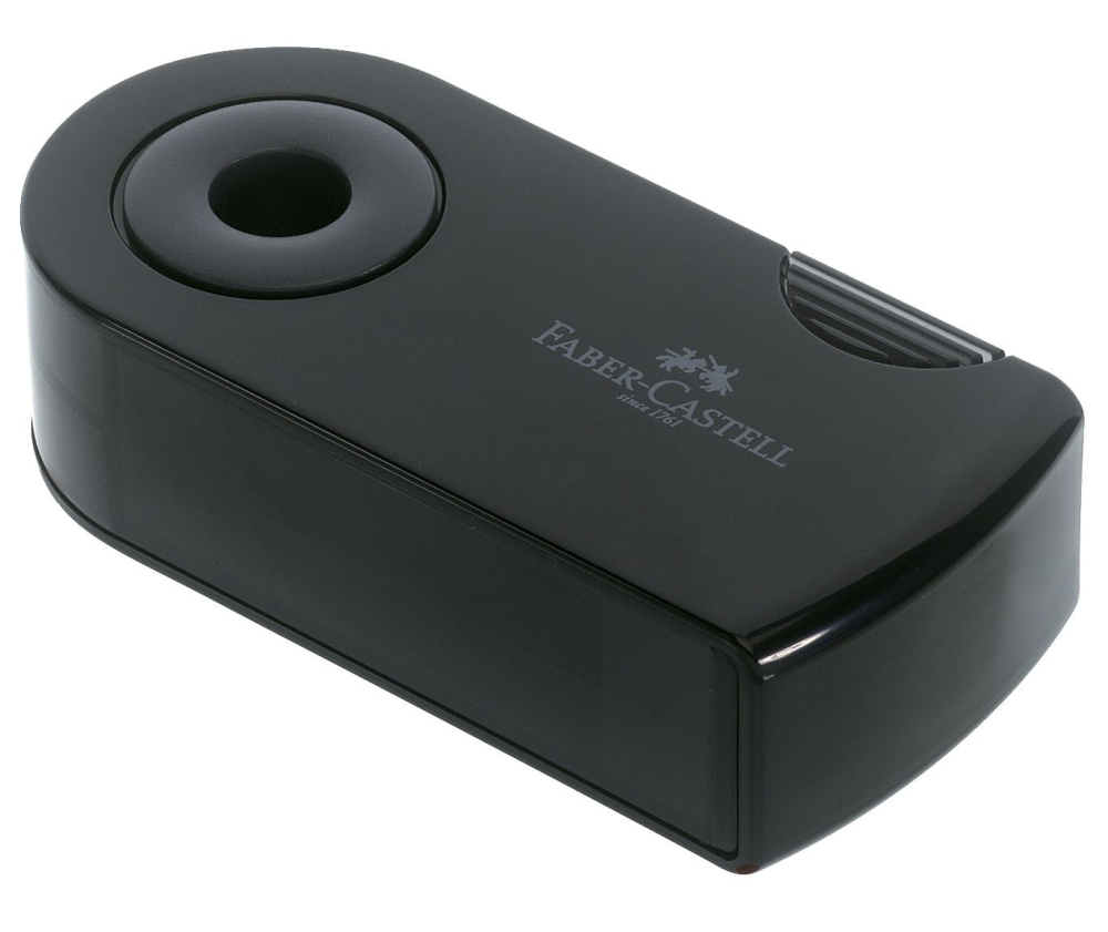 ASCUTITOARE PLASTIC DUBLA SLEEVE NEAGRA FABER-CASTELL [2]