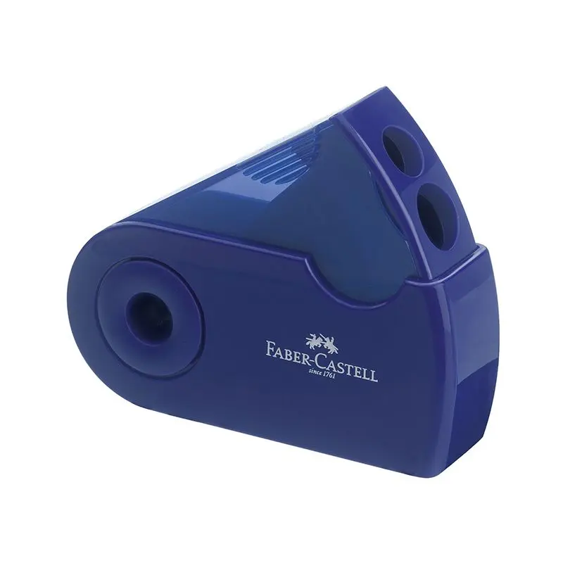 Ascutitoare plastic dubla sleeve rosie/albastra Faber Castell [2]